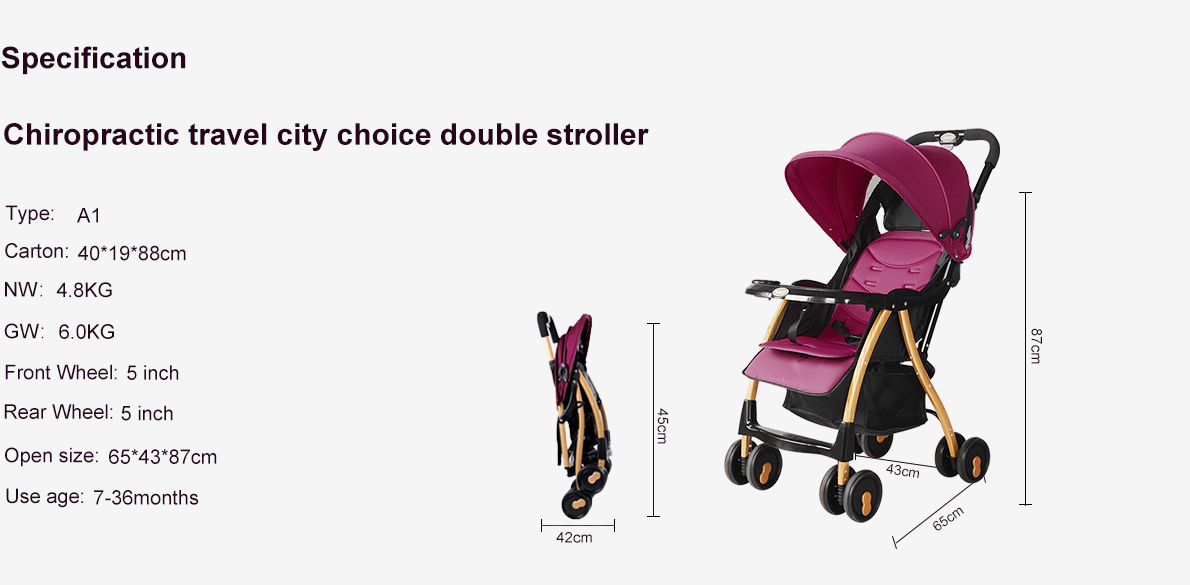 Lightweight stroller that can sit or lie down baobaohao A1