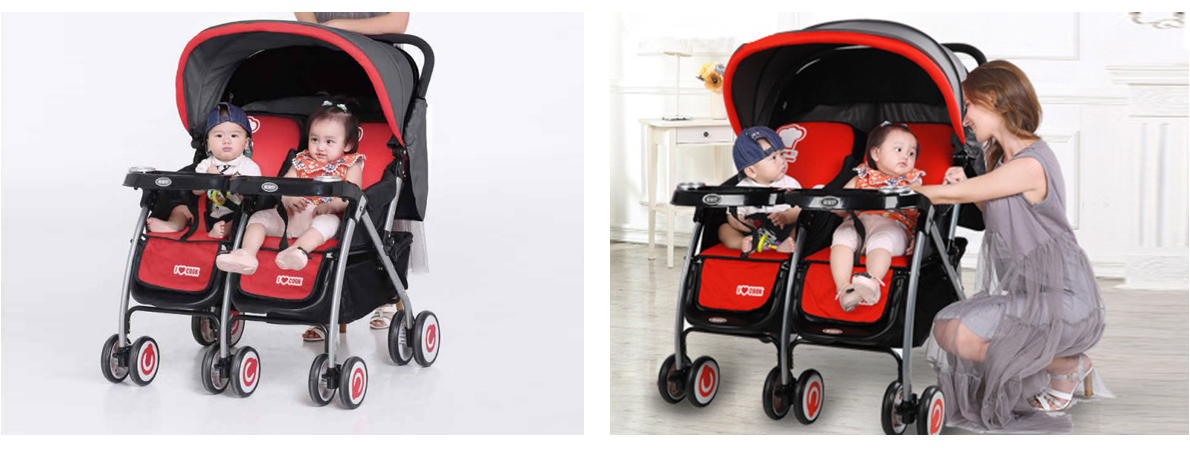 Chiropractic travel city choice double stroller baobaohao 703A