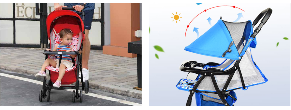 Summer city lightweight stroller with Dinner Plate baobaohao 722C