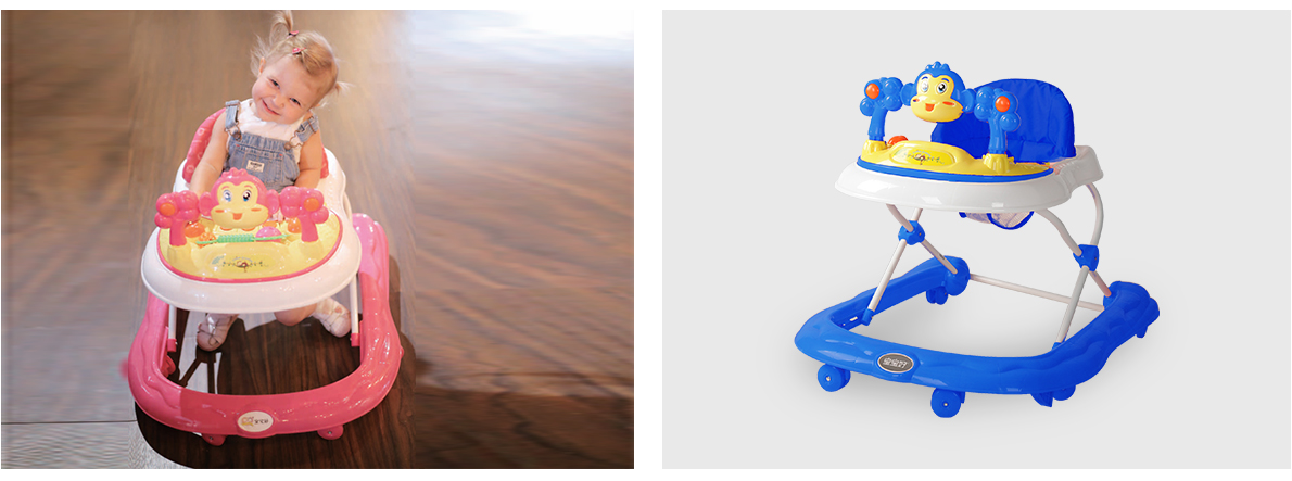 Safety brake boost Volume Baby Walker