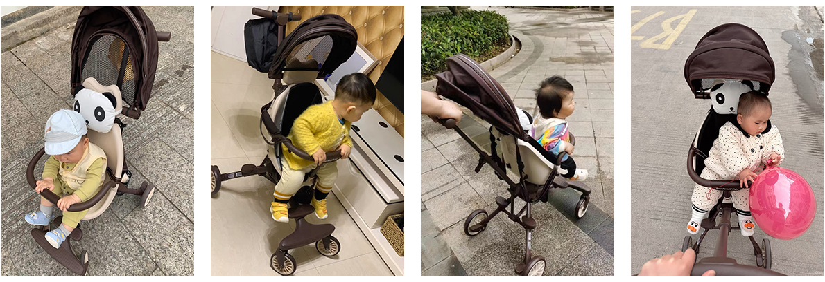 Lightweight baby stroller can be two-way