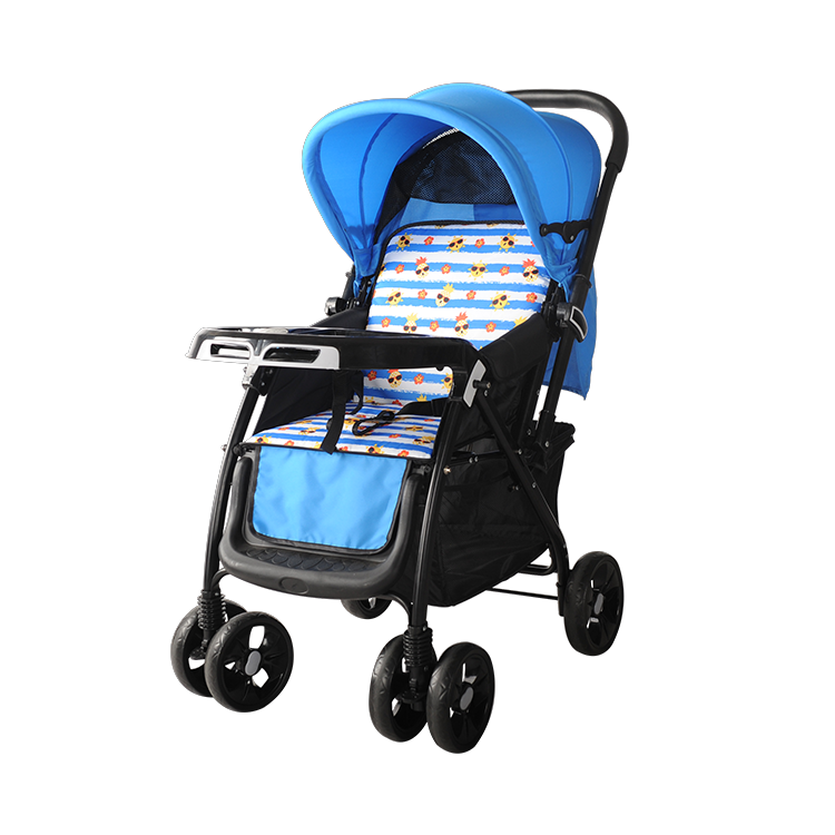 A two-way dinner plate traveling stroller