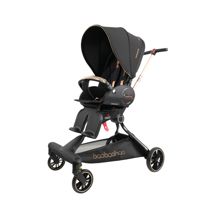 Baobaohao V9-C Baby Stroller Black Two-way push flat  travel egg-shaped  stroller